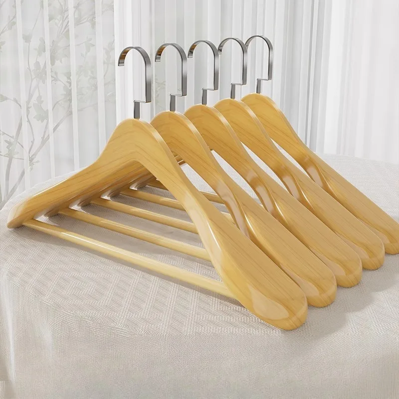 5pcs New Factory Price Wooden Logo Clothes Coat Hangers with Non Slip Pant Bar Wood with Notches Swivel Hook Suit Jackets Shirts
5pcs New Factory Price Wooden Logo Clothes Coat Hangers with Non Slip Pant Bar Wood with Notches Swivel Hook Suit Jackets Shirts