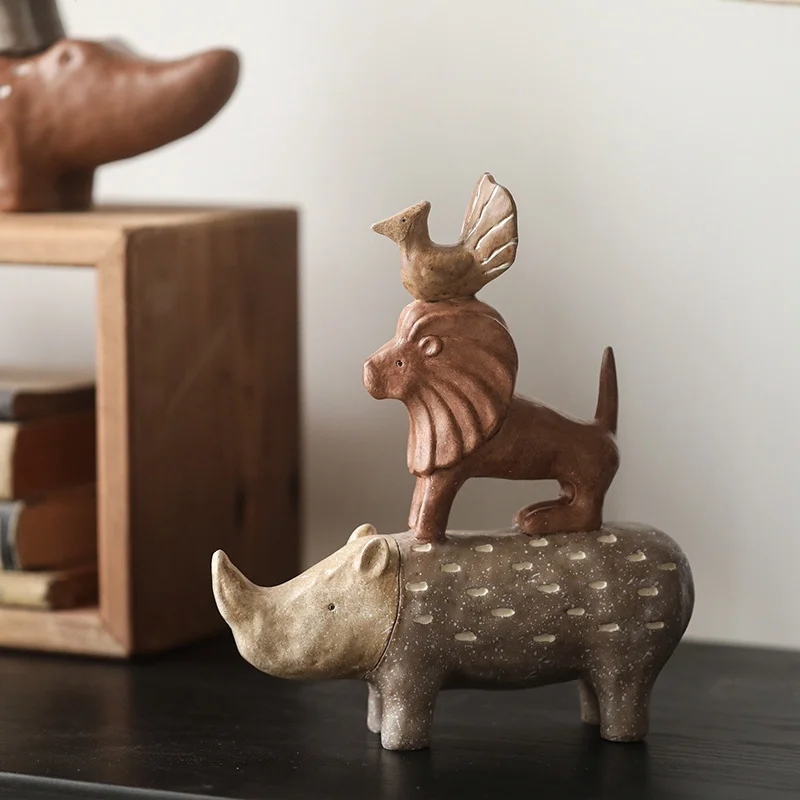 Chinese Collectible Creative resin handmade animal statue ornaments retro home decor crafts
Chinese Collectible Creative resin handmade animal statue ornaments retro home decor crafts