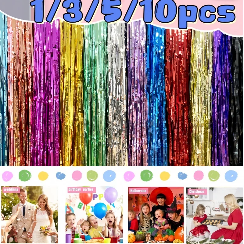 1-10PACKS Tassel Rain Curtain Shopping Mall Window Decoration Scene Layout Children's Birthday Party Wedding Decoration Supplies
1-10PACKS Tassel Rain Curtain Shopping Mall Window Decoration Scene Layout Children's Birthday Party Wedding Decoration Supplies