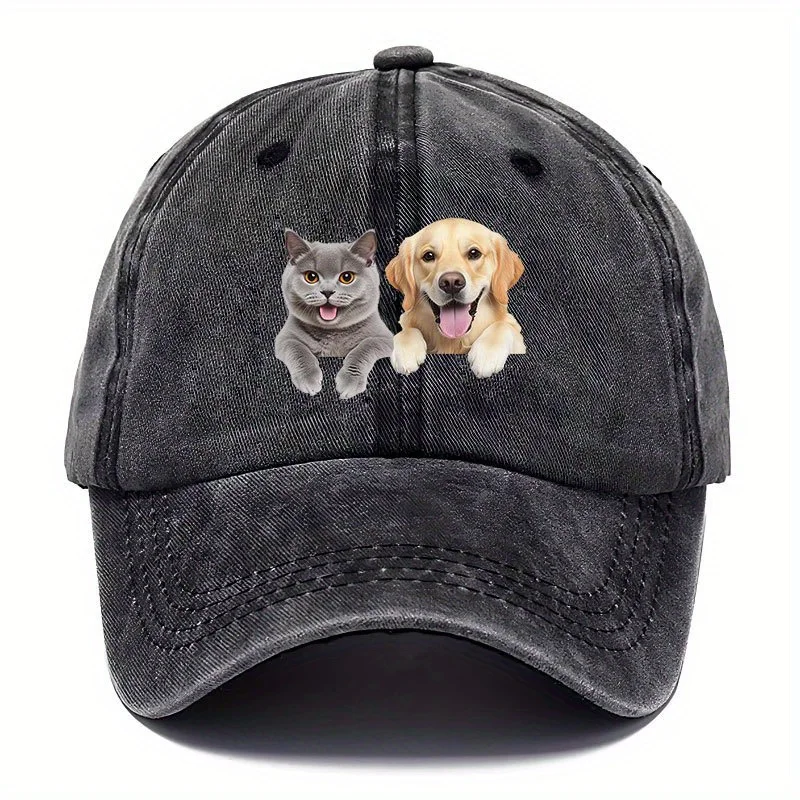 1pc Cat Dog Vintage Baseball Cap | Pet Lover Hat with Cute Animal Design, Lightweight All-Season Gift for Owners
1pc Cat Dog Vintage Baseball Cap | Pet Lover Hat with Cute Animal Design, Lightweight All-Season Gift for Owners