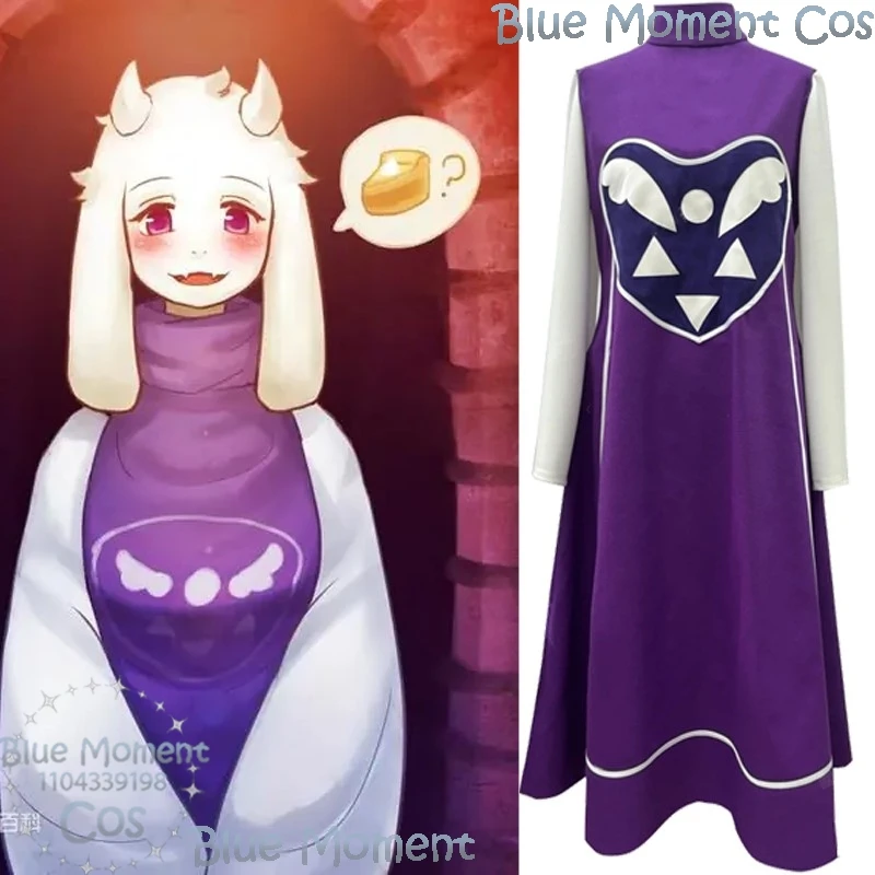 Toriel Mother Undertale Anime Game Cosplay Dress Purple Robe Suit Woman Girl Clothes Halloween Christmas Carnival Party Outfit
Toriel Mother Undertale Anime Game Cosplay Dress Purple Robe Suit Woman Girl Clothes Halloween Christmas Carnival Party Outfit