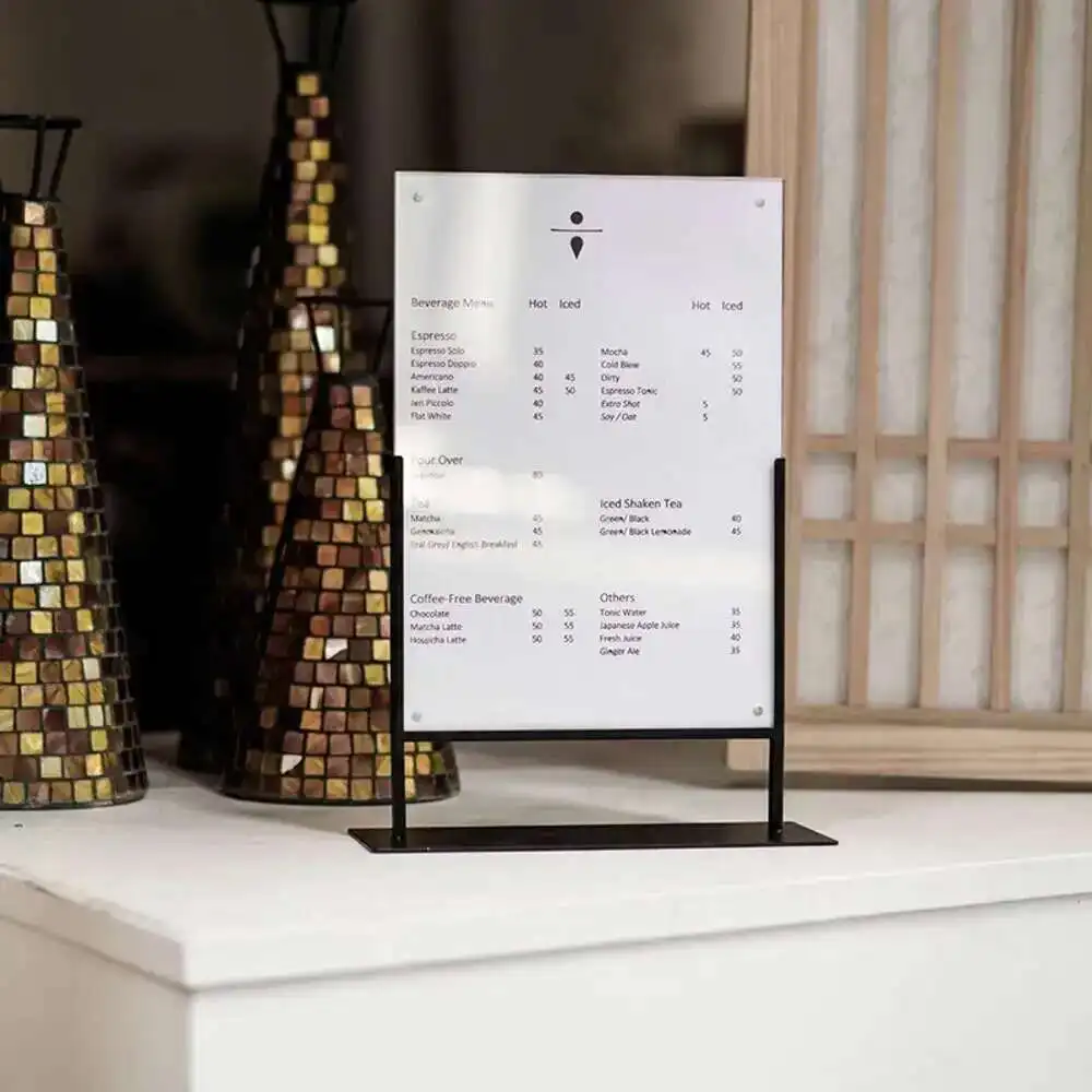 Acrylic Magnetic Desk Sign Iron Metal Advertising Poster Frame Stand Menu Holder Price Tag Label Display Tabletop Introduction
Acrylic Magnetic Desk Sign Iron Metal Advertising Poster Frame Stand Menu Holder Price Tag Label Display Tabletop Introduction