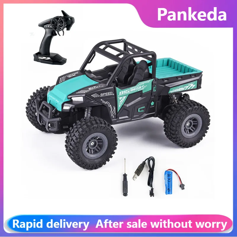 KYAMRC 1:18 RC Car with LED Light 2.4G 2WD 15KM/H High Speed Off-Road Climbing Remote Control Car birthday Toy Gifts for Kids
KYAMRC 1:18 RC Car with LED Light 2.4G 2WD 15KM/H High Speed Off-Road Climbing Remote Control Car birthday Toy Gifts for Kids