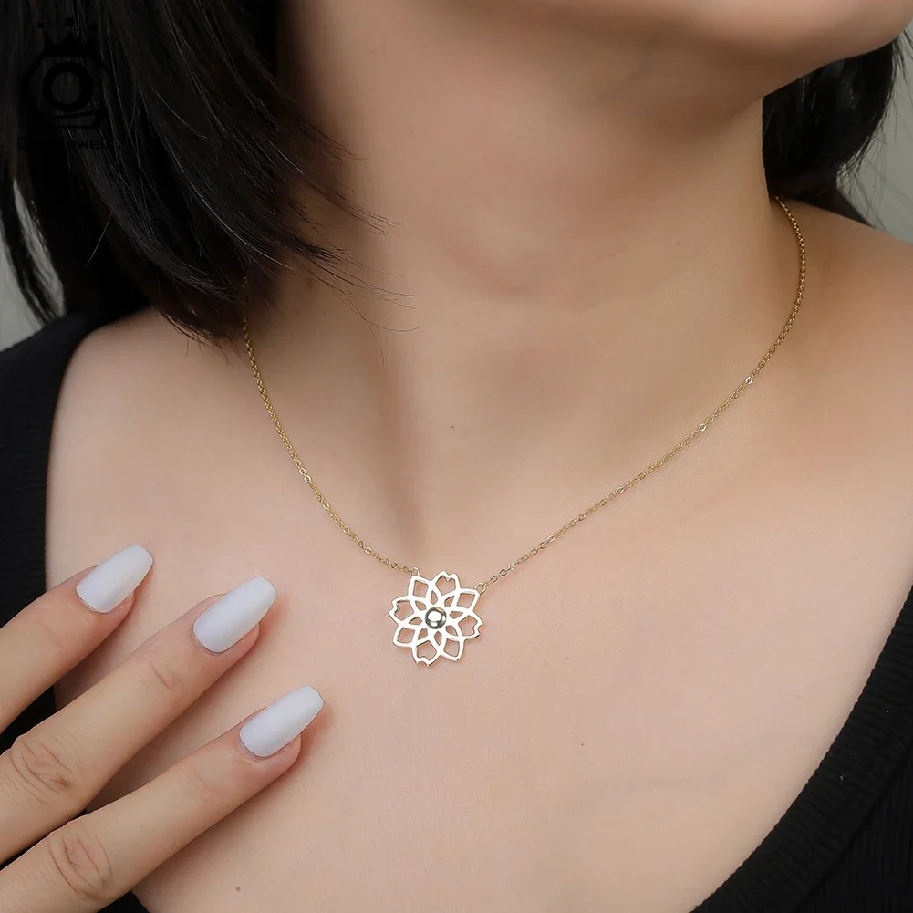 ORSA JEWELS 100% стерлингового серебра 925 пробы с полым цветком, ожерелья с подвеской для женщин, свадебная вечеринка, нежные изысканные ювелирные изделия GAN15
ORSA JEWELS 100% стерлингового серебра 925 пробы с полым цветком, ожерелья с подвеской для женщин, свадебная вечеринка, нежные изысканные ювелирные изделия GAN15