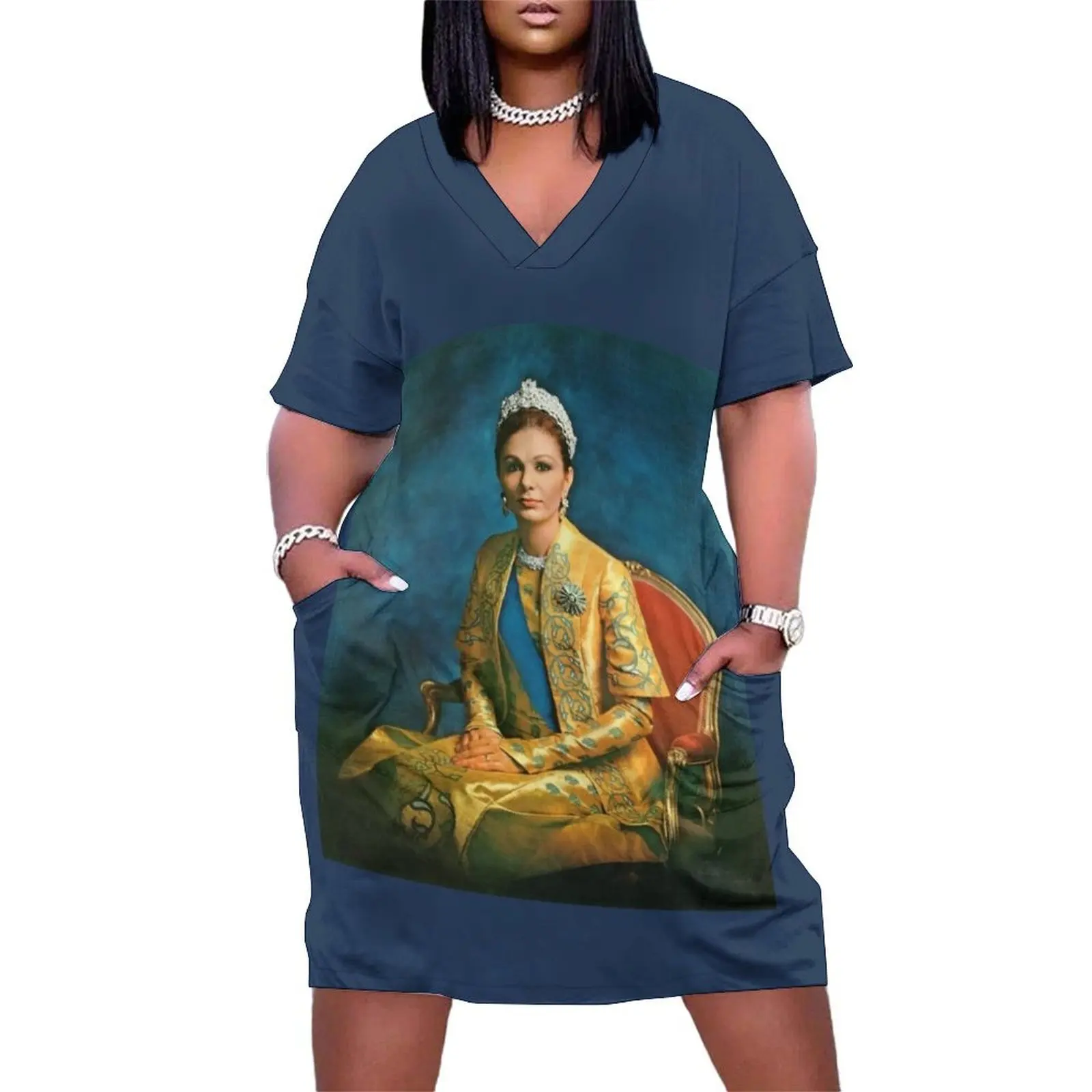 The Queen of Iran, Shahbanoo Loose Pocket Dress dress summer dresses korean style Long dresses
The Queen of Iran, Shahbanoo Loose Pocket Dress dress summer dresses korean style Long dresses