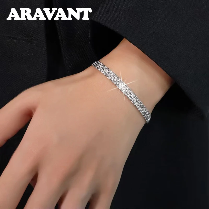 Aravant Silver Braided Chain Bracelet For Men Women Fashion Jewelry Gifts
Aravant Silver Braided Chain Bracelet For Men Women Fashion Jewelry Gifts