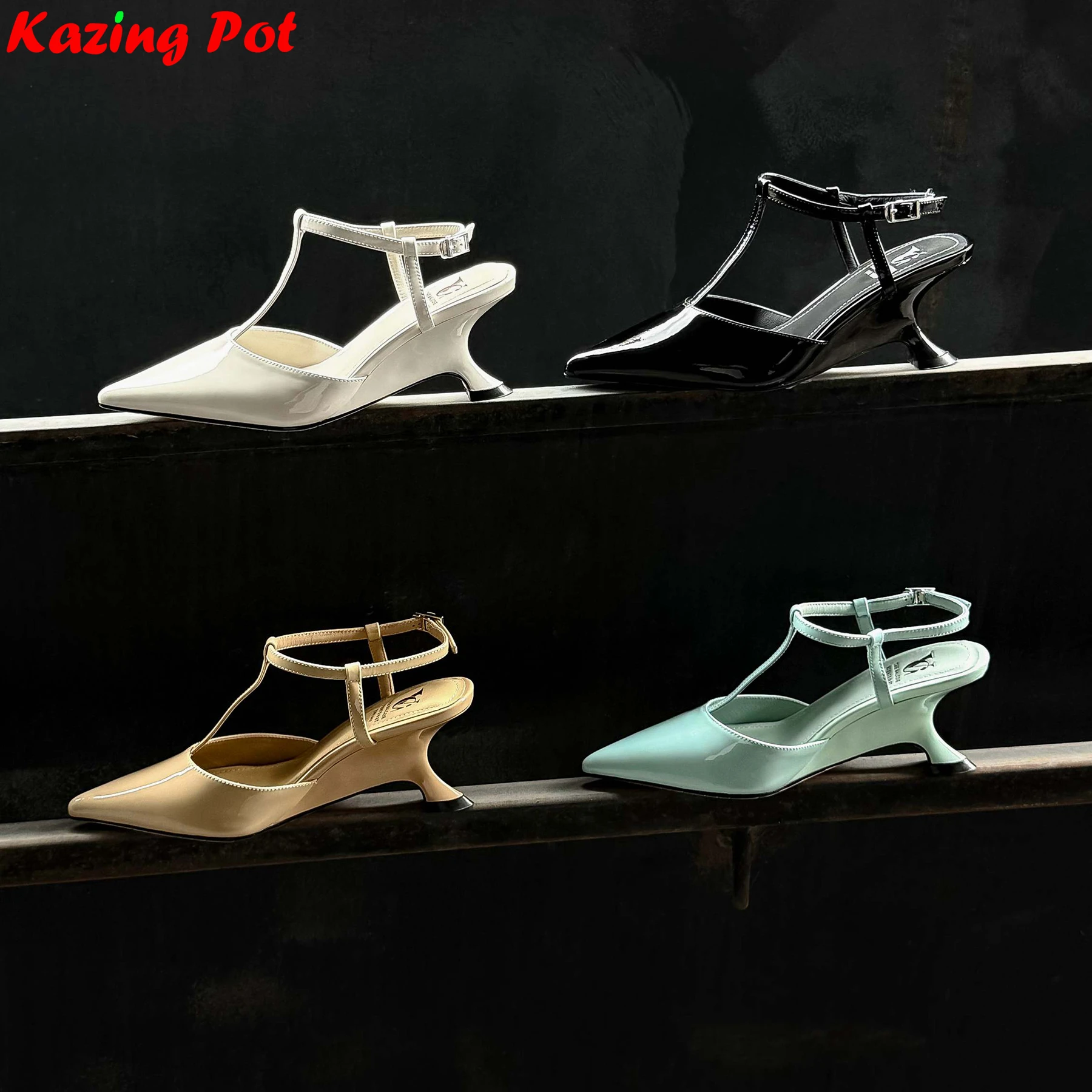 Fashion Patent Leather Pointed Toe High Heels Shallow Summer Autumn Shoes Dating Dress Elegant T-strap Brand Wedding Women Pumps
Fashion Patent Leather Pointed Toe High Heels Shallow Summer Autumn Shoes Dating Dress Elegant T-strap Brand Wedding Women Pumps