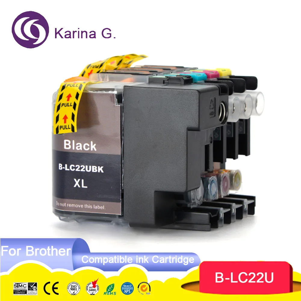 4 шт. для Brother LC22U LC 22U LC 22UXL картридж для Brother DCP-J785DW MFC-J985DW
4 шт. для Brother LC22U LC 22U LC 22UXL картридж для Brother DCP-J785DW MFC-J985DW