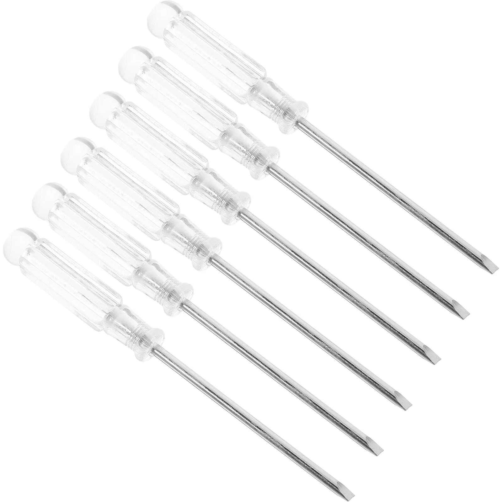 6Pcs Transparent Screwdriver Set Steel Heavy Duty Repair Tool Portable Small Precision Flathead for Home Office Repair Use
6Pcs Transparent Screwdriver Set Steel Heavy Duty Repair Tool Portable Small Precision Flathead for Home Office Repair Use