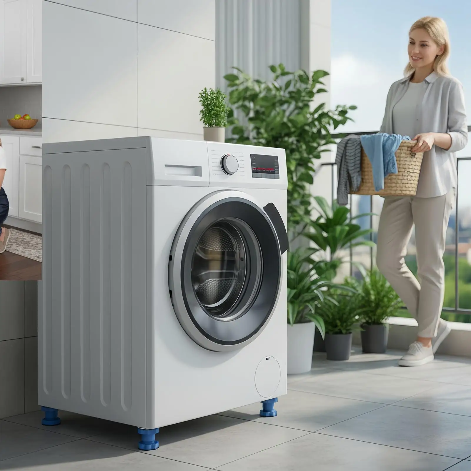 4 шт. универсальная увеличивающая подставка для основания стиральной машины, амортизирующая скользящая основа для холодильников, устойчивая к и бесшумная
4 шт. универсальная увеличивающая подставка для основания стиральной машины, амортизирующая скользящая основа для холодильников, устойчивая к и бесшумная