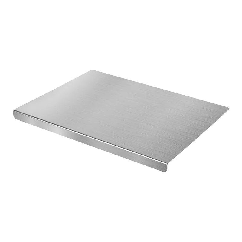 A84E-Lipped Stainless Steel Cutting Board L Shape Pastry Board For Meat, Fruits, Vegetables, Bread, And Baking
A84E-Lipped Stainless Steel Cutting Board L Shape Pastry Board For Meat, Fruits, Vegetables, Bread, And Baking