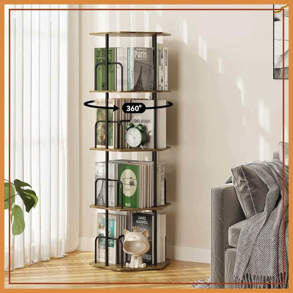4 Tier Rotating Bookshelf Tower, 360° Spinning Bookcase, Hexagonal Corner Shelf Storage Carousel for Living Room Office
4 Tier Rotating Bookshelf Tower, 360° Spinning Bookcase, Hexagonal Corner Shelf Storage Carousel for Living Room Office