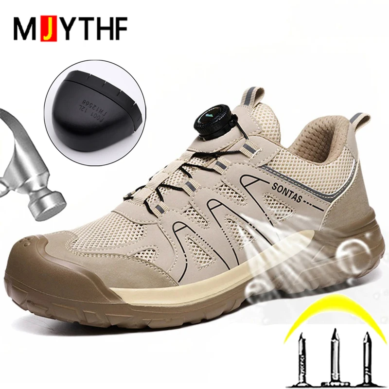 New Summer Breathable Protective Shoes For Men Anti-smash Anti puncture Work Safety Shoes Comfortable Work Sneakers Non-slip
New Summer Breathable Protective Shoes For Men Anti-smash Anti puncture Work Safety Shoes Comfortable Work Sneakers Non-slip