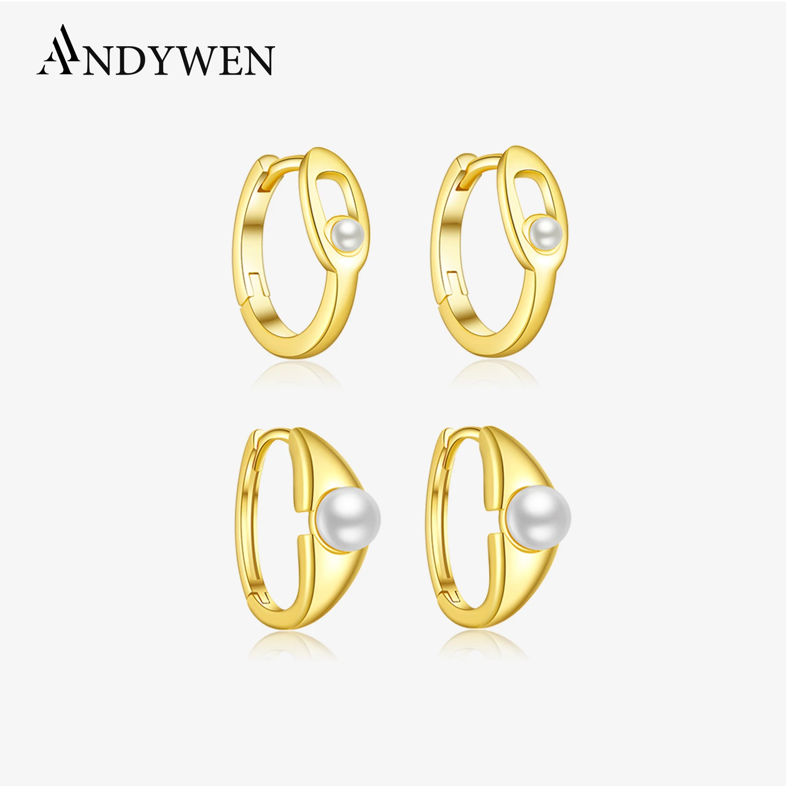 ANDYWEN 925 Sterling Silver Round Peal Thick Hoop Earrings 2025 New Luxury Wedding Trendy Vintage Women Jewelry Gift
ANDYWEN 925 Sterling Silver Round Peal Thick Hoop Earrings 2025 New Luxury Wedding Trendy Vintage Women Jewelry Gift
