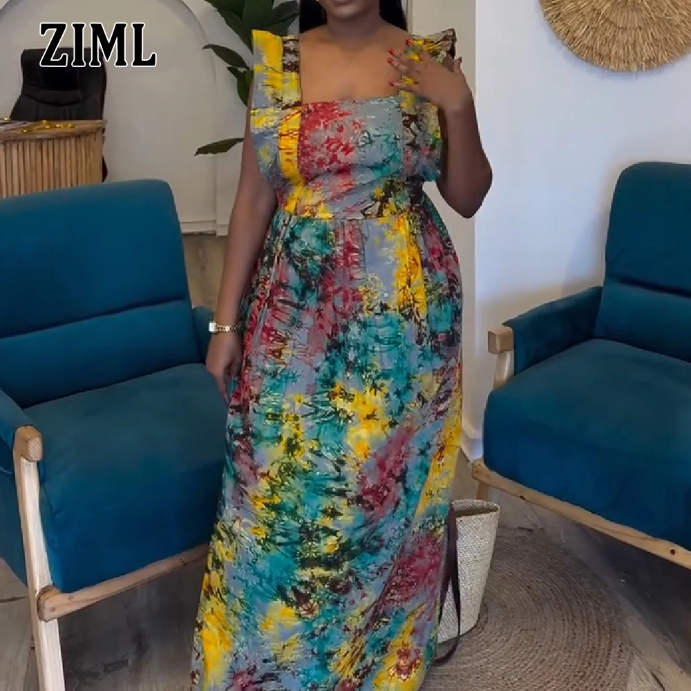 ZIML Hit Color Printing Loose Dresses For Women Square Collar Sleeveless High Waist Temperament Loose Dress Female Fashion New
ZIML Hit Color Printing Loose Dresses For Women Square Collar Sleeveless High Waist Temperament Loose Dress Female Fashion New