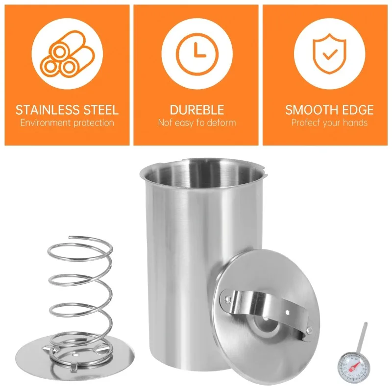 Stainless Steel Deli Meat Press Mold Ham Maker with Thermometer for Make Your Own Healthy Homemade Ham Lunch Ham Press Maker
Stainless Steel Deli Meat Press Mold Ham Maker with Thermometer for Make Your Own Healthy Homemade Ham Lunch Ham Press Maker