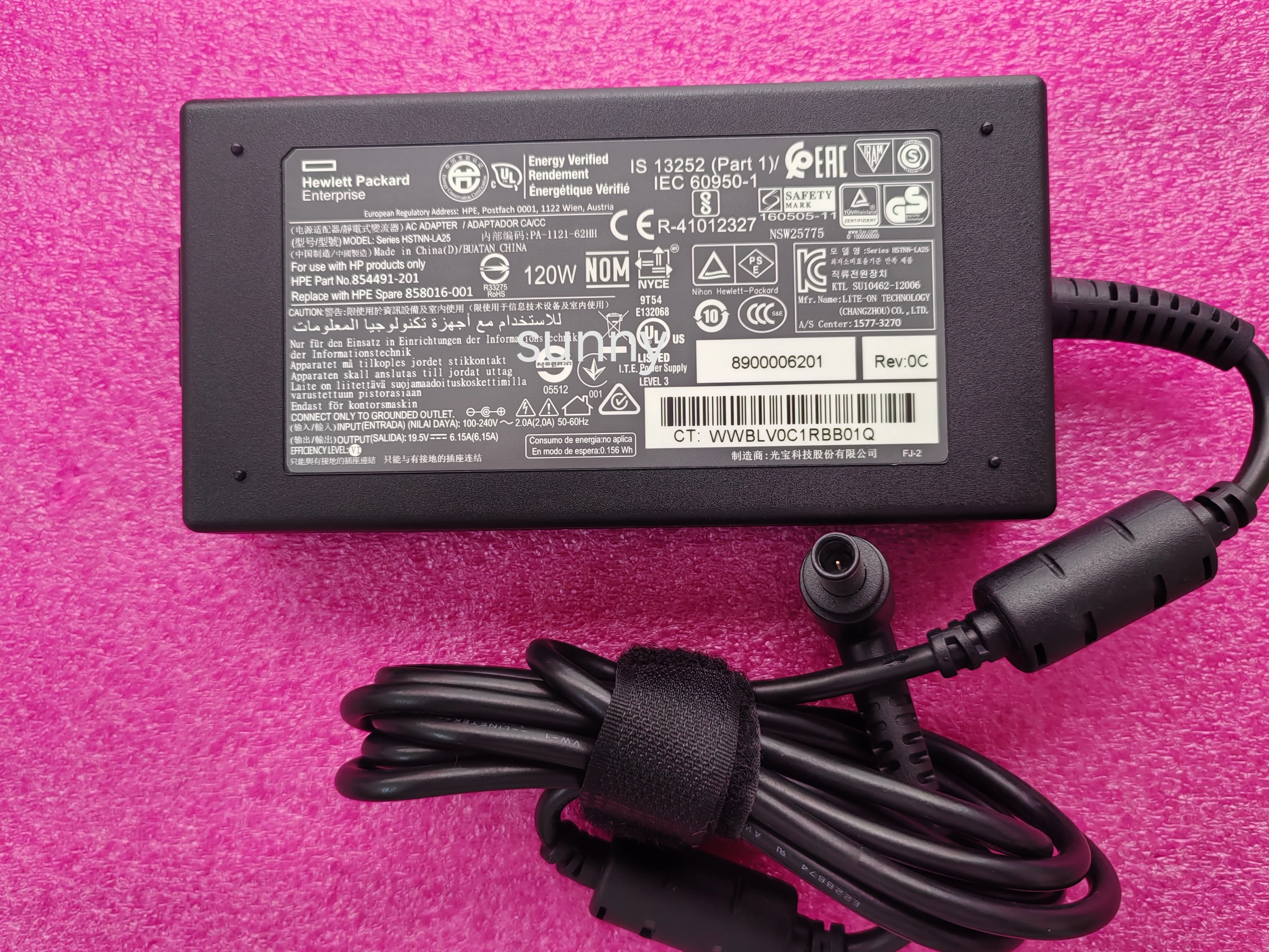 For Elo ESY15X2 E287522 E130926 19.5V 6.15A 858016-001 7.4mm 120W AC adapter NEW OEM
For Elo ESY15X2 E287522 E130926 19.5V 6.15A 858016-001 7.4mm 120W AC adapter NEW OEM