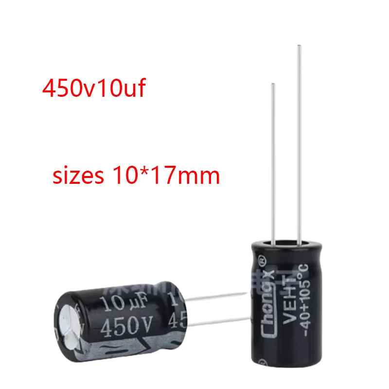 10pcs/lot 450V 10UF 10*17 high frequency low impedance aluminum electrolytic capacitor 10uf 450v
10pcs/lot 450V 10UF 10*17 high frequency low impedance aluminum electrolytic capacitor 10uf 450v