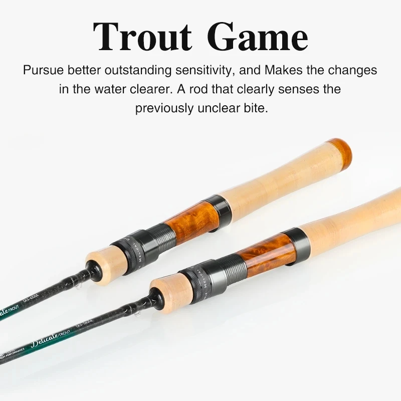 2023 New TSURINOYA DELICATE Trout Rod 1.68/1.88M UL High Sensitivity Fishing Stream Rod Fuji Parts Cork Handle Fast Action
2023 New TSURINOYA DELICATE Trout Rod 1.68/1.88M UL High Sensitivity Fishing Stream Rod Fuji Parts Cork Handle Fast Action