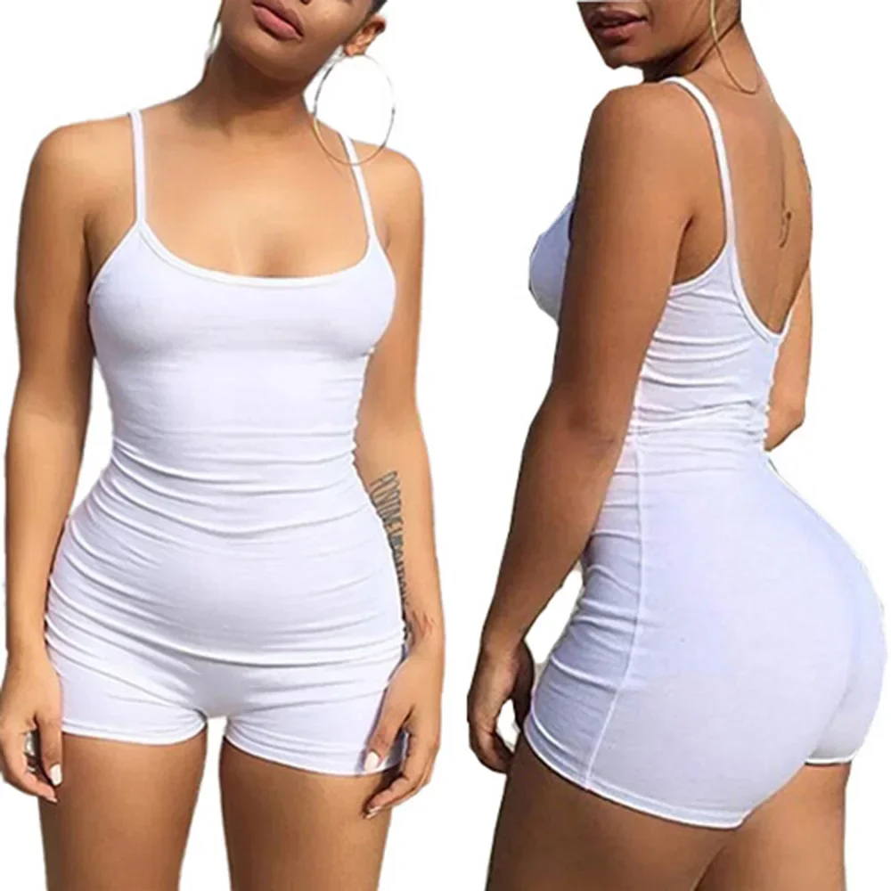 Women Spaghetti Rompers for Women Sexy Condole Super Short Playsuits Summer Solid Shorts Strap Low-Cut Back Romper
Women Spaghetti Rompers for Women Sexy Condole Super Short Playsuits Summer Solid Shorts Strap Low-Cut Back Romper