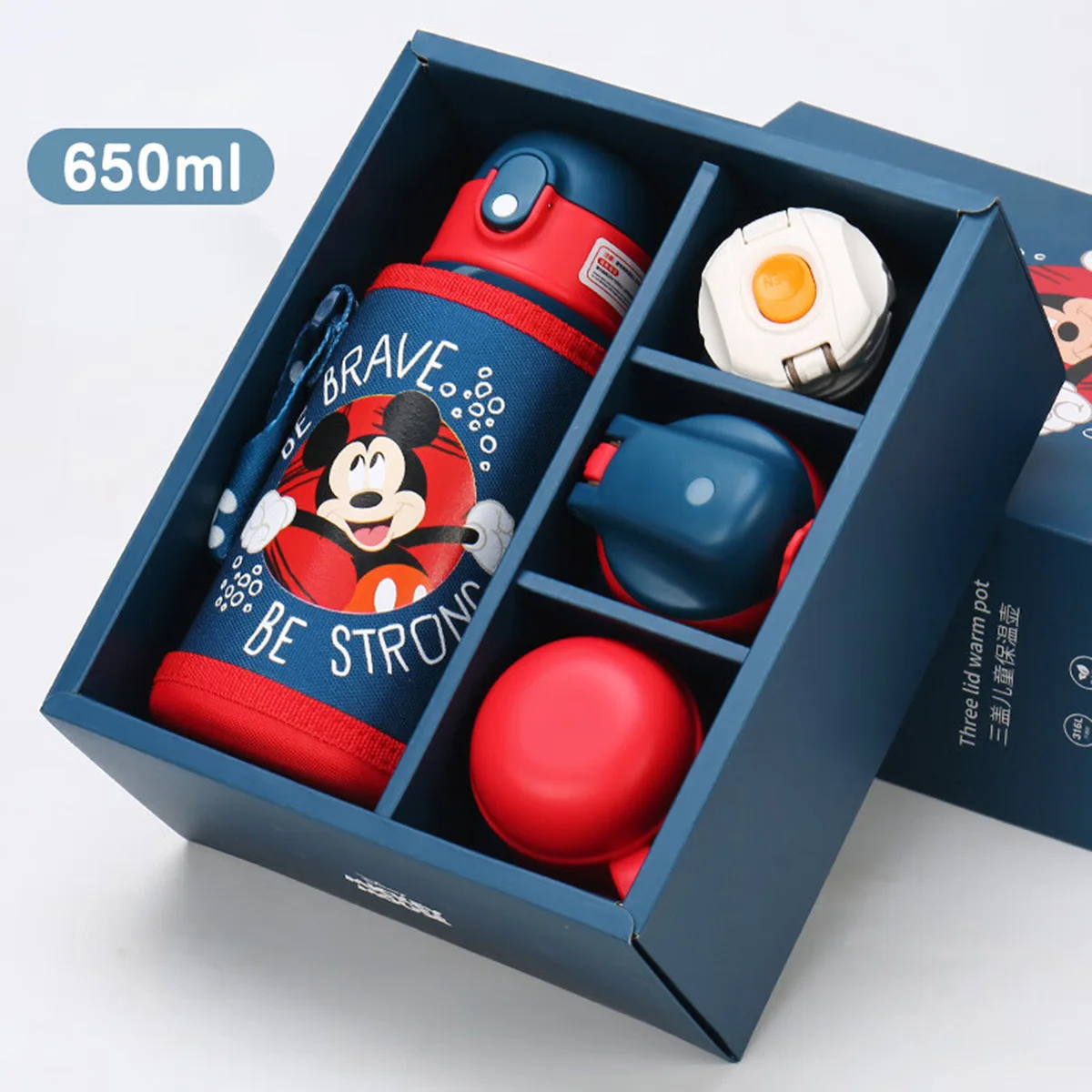 1pc 650ml Disney Insulated Tumblers Gift Set with 3 Lids Straw&Direct Drinking Water Bottle Cup Portable Handle Christmas Gift
1pc 650ml Disney Insulated Tumblers Gift Set with 3 Lids Straw&Direct Drinking Water Bottle Cup Portable Handle Christmas Gift