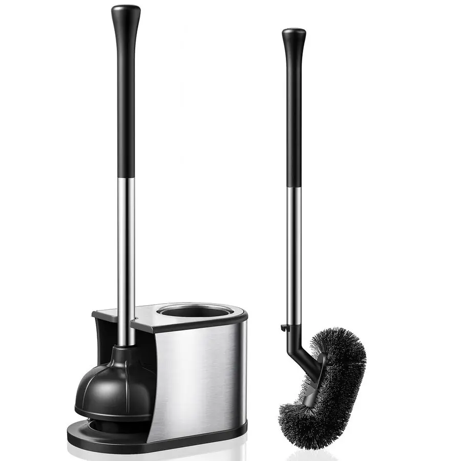Toilet Plunger and Brush Set 2 in 1 Stainless Steel Rustproof Combo with Deep Cleaning Curved Bristles Heavy Duty Toilet Unclogg
Toilet Plunger and Brush Set 2 in 1 Stainless Steel Rustproof Combo with Deep Cleaning Curved Bristles Heavy Duty Toilet Unclogg