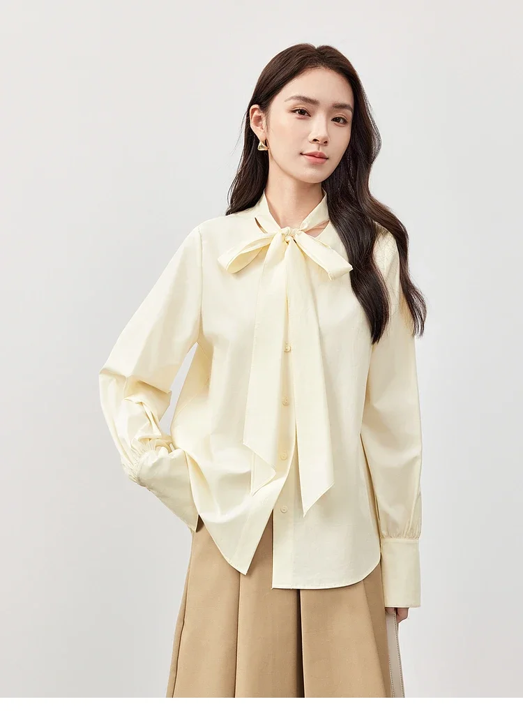 SENTUBILA Lyocell Women Shirt Straight Casual Lace-up Top Elegant Commute Single Breasted Shirts & Blouses 2025 Spring 151C58284
SENTUBILA Lyocell Women Shirt Straight Casual Lace-up Top Elegant Commute Single Breasted Shirts & Blouses 2025 Spring 151C58284