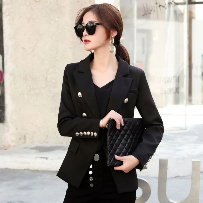 Женский черный блейзер с длинными рукавами и завязкой на талии, облегающий утягивающий новый блейзер 2025, роскошный осенне-зимний пиджак премиум-класса с украшением на пуговицах
Женский черный блейзер с длинными рукавами и завязкой на талии, облегающий утягивающий новый блейзер 2025, роскошный осенне-зимний пиджак премиум-класса с украшением на пуговицах