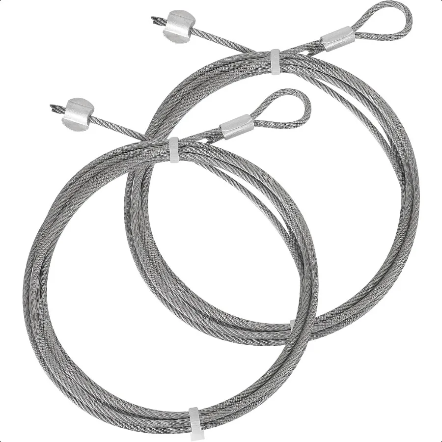 Безопасный провод из нержавеющей стали 304, кабель для гаражных ворот 9,6 фута для 8-футовых гаражных ворот с торсионной пружиной, открыватель гаражных ворот Extensi 
Безопасный провод из нержавеющей стали 304, кабель для гаражных ворот 9,6 фута для 8-футовых гаражных ворот с торсионной пружиной, открыватель гаражных ворот Extensi