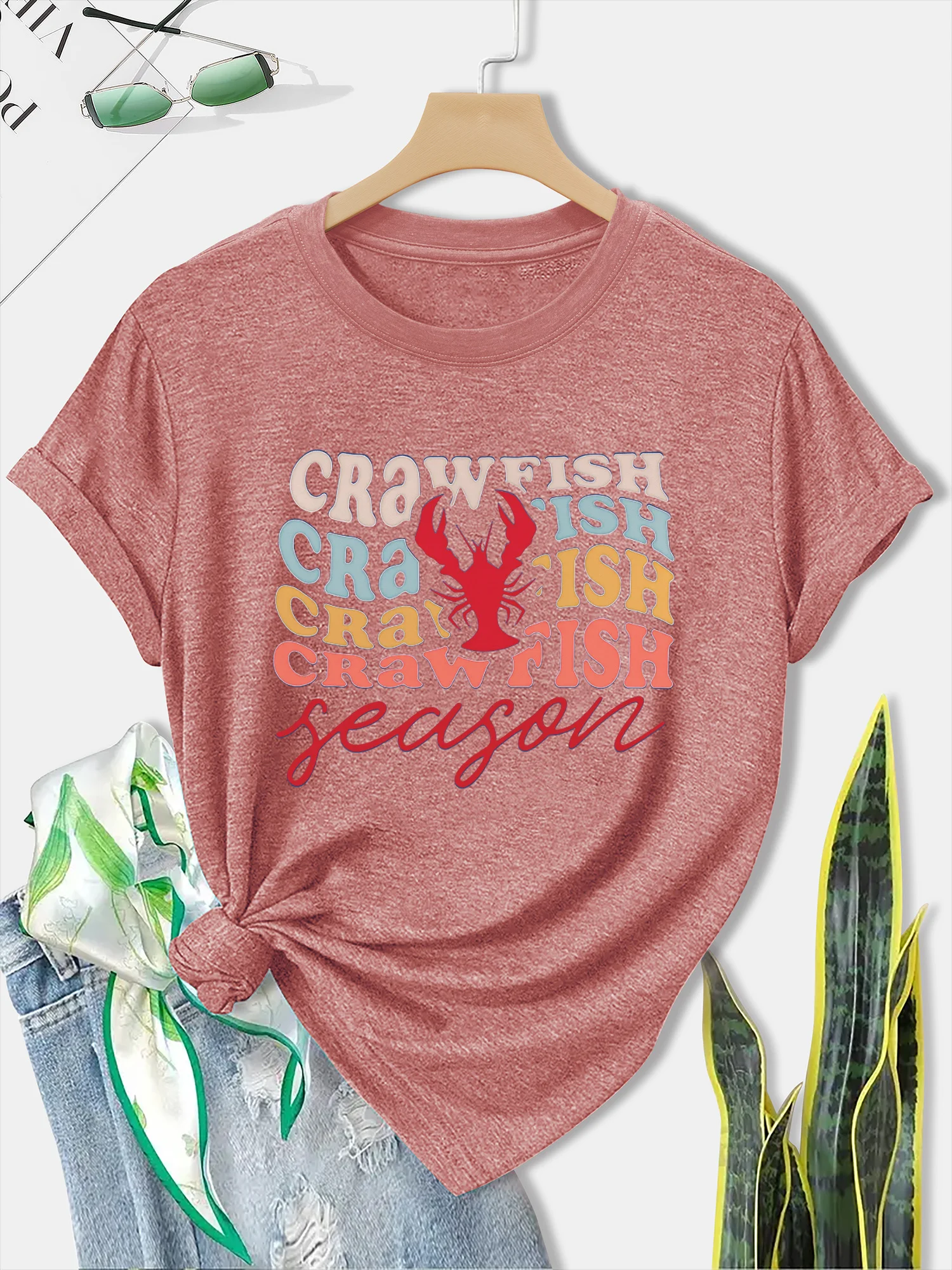 Crawfish Season Colorful Letter Lobster Graphic T Shirt Women Cajun Crawfish Boil Party Short Sleeve Crew Neck Loose Casual Summer Tees
Crawfish Season Colorful Letter Lobster Graphic T Shirt Women Cajun Crawfish Boil Party Short Sleeve Crew Neck Loose Casual Summer Tees
