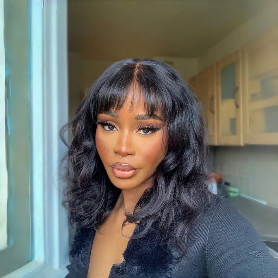 Human Hair Wig 3x1 Lace Middle Part Short Bob Wig Body Wave Human Hair Wig With Bangs Full Machine Made For Black Women
Human Hair Wig 3x1 Lace Middle Part Short Bob Wig Body Wave Human Hair Wig With Bangs Full Machine Made For Black Women