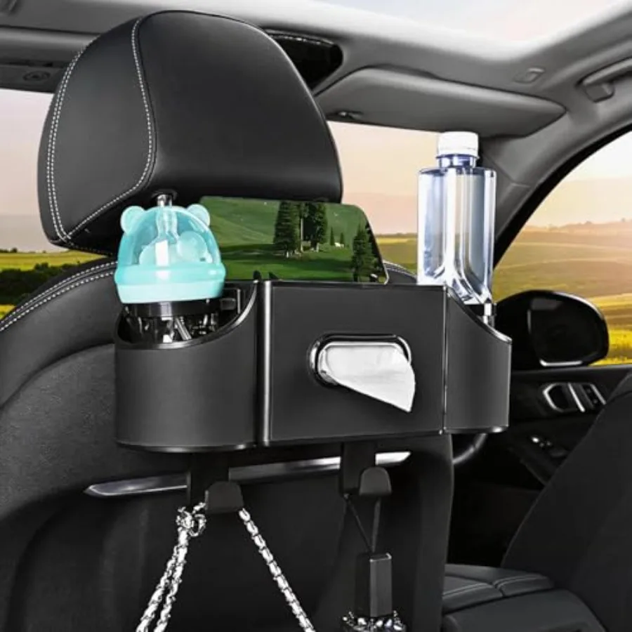 Back Seat Car Organizer, 4 in 1 Multifunctional Car Back Seat Storage Box with Drink Cup Holder Tissue Box, for Hold Phone, Sna
Back Seat Car Organizer, 4 in 1 Multifunctional Car Back Seat Storage Box with Drink Cup Holder Tissue Box, for Hold Phone, Sna