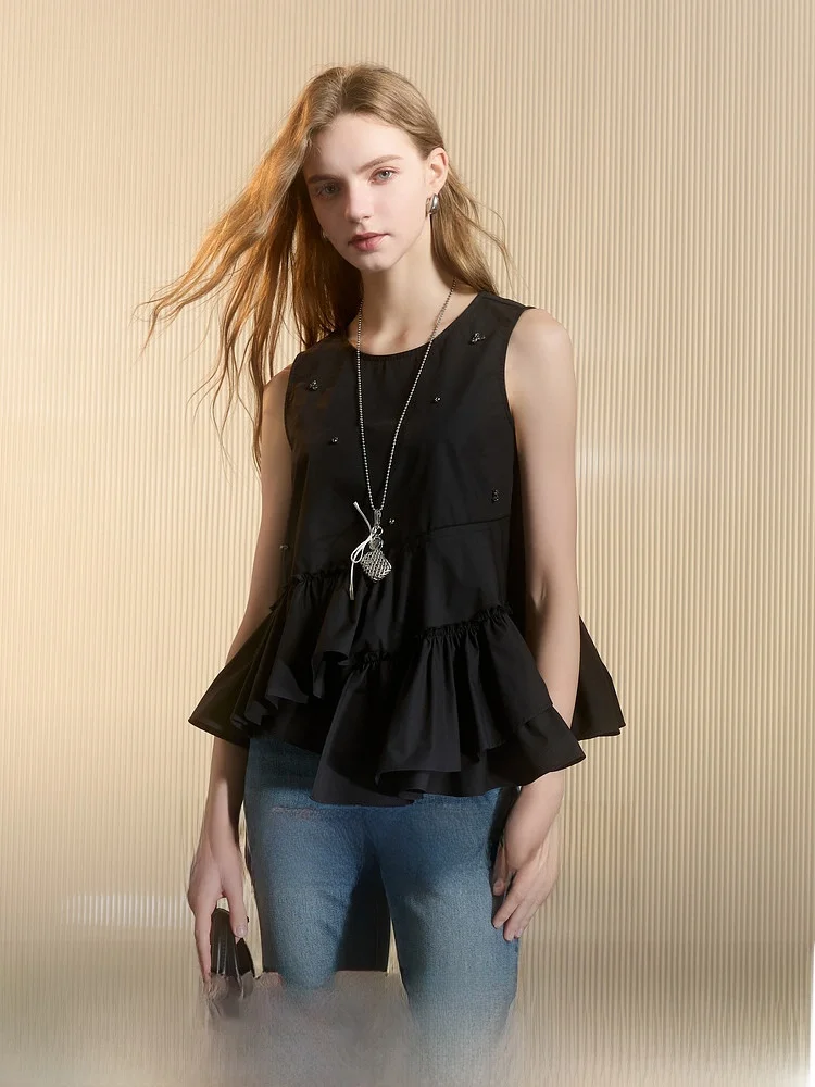 Loose round Ne Svel Top Tee Colors Summer New Sle Casual Comfortable Polyester Blend Faionable Asymmetrical Design
Loose round Ne Svel Top Tee Colors Summer New Sle Casual Comfortable Polyester Blend Faionable Asymmetrical Design