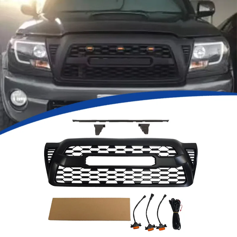 For 2005-2011 Toyota Tacoma Racing grille Body Kit TRD Style Grille ABS Material Replacement Installation
For 2005-2011 Toyota Tacoma Racing grille Body Kit TRD Style Grille ABS Material Replacement Installation