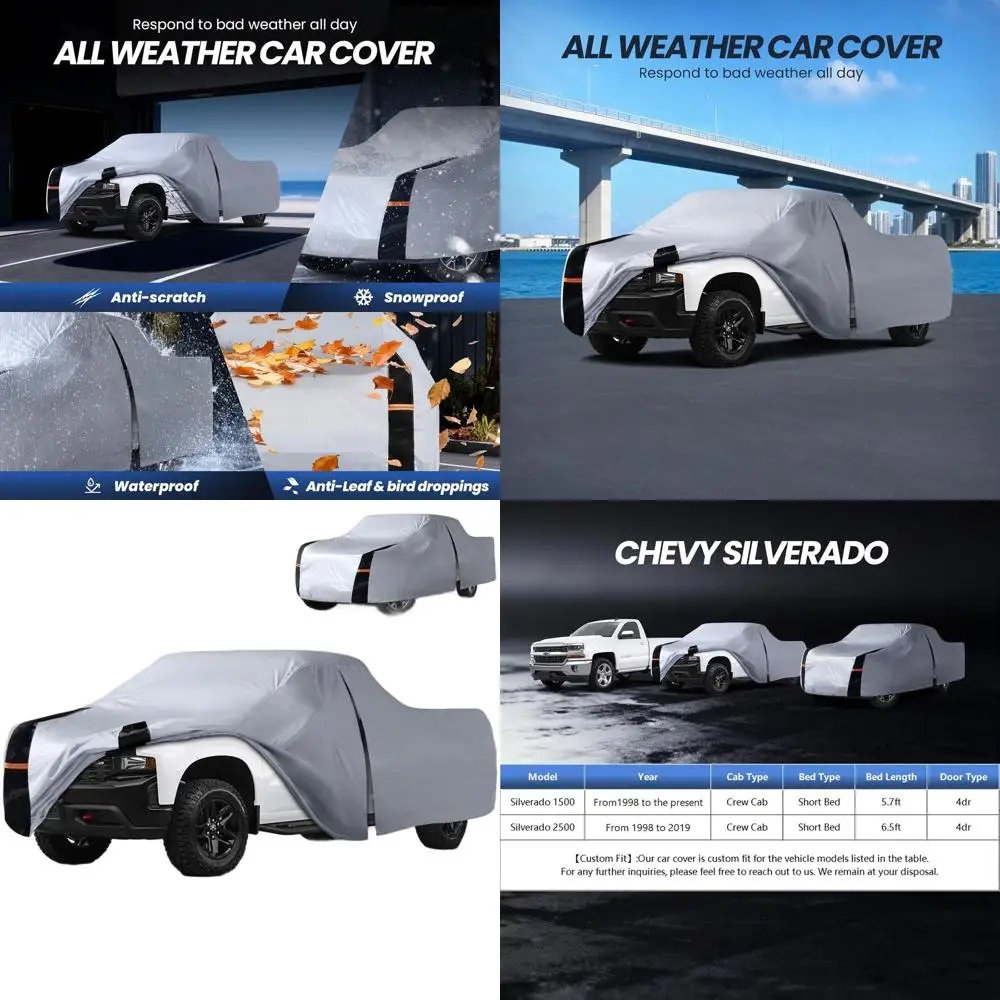 Универсальный многослойный чехол для грузовика, изготовленный на заказ для кабин с двойной кабиной SB (5.7'-5.8'), водонепроницаемый, всепогодный, с защитой от УФ-излучения и молнией на двери.
Универсальный многослойный чехол для грузовика, изготовленный на заказ для кабин с двойной кабиной SB (5.7'-5.8'), водонепроницаемый, всепогодный, с защитой от УФ-излучения и молнией на двери.