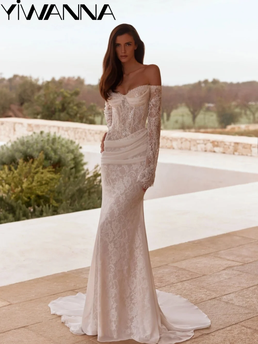 Floor-length Beaded Lace Wedding Dress Dreamy Sweetheart Neck Bridal Gown New Customized Elegant Mermaid Dresses For Bride
Floor-length Beaded Lace Wedding Dress Dreamy Sweetheart Neck Bridal Gown New Customized Elegant Mermaid Dresses For Bride
