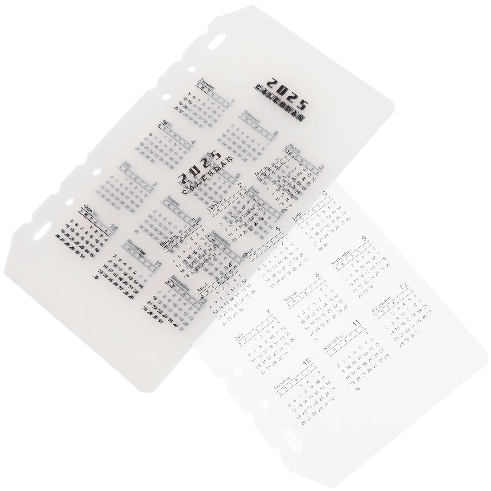 10pcs Calendar Divider Notebook Separator Transparent Frosted Compatible with Notebooks Date Management Lightweight
10pcs Calendar Divider Notebook Separator Transparent Frosted Compatible with Notebooks Date Management Lightweight