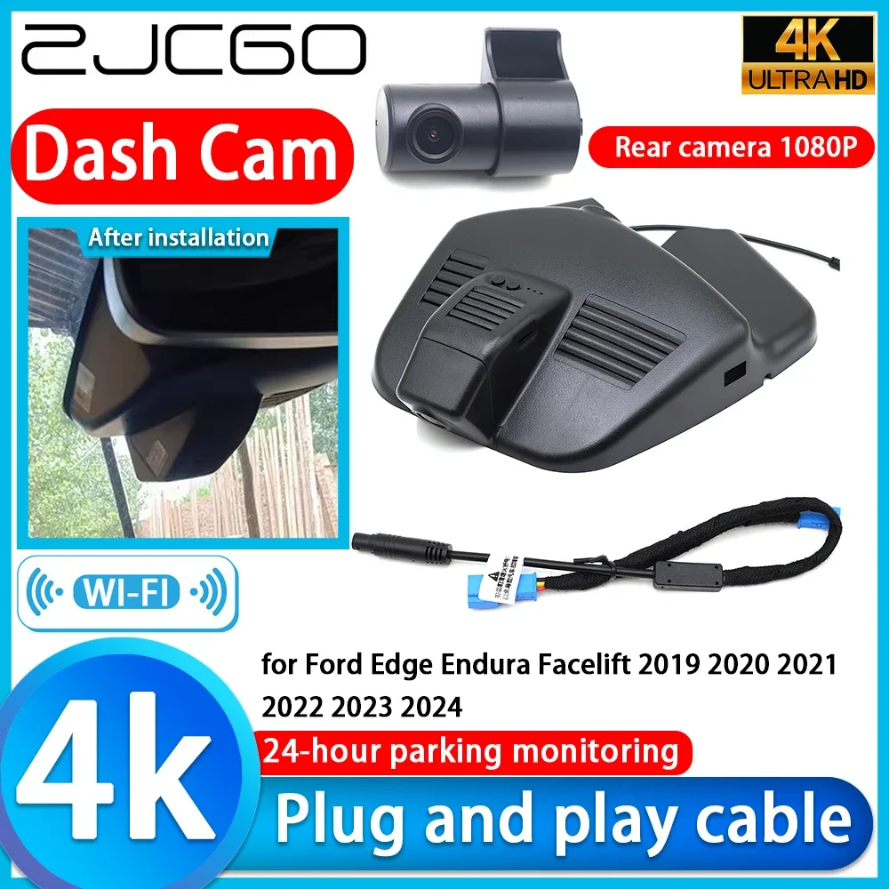 ZJCGO Video Recorder 4K UHD Plug and Play DVR Dash Cam for Ford Edge Endura Facelift 2019 2020 2021 2022 2023 2024
ZJCGO Video Recorder 4K UHD Plug and Play DVR Dash Cam for Ford Edge Endura Facelift 2019 2020 2021 2022 2023 2024