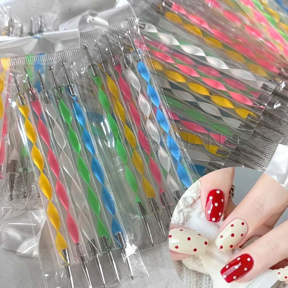 5pcs/set Screw Thread Handle Nail Art Dotting Pen Polka Dots Effect Cute Nail Drawing Painting Rhinestones Picker Manicure Tools
5pcs/set Screw Thread Handle Nail Art Dotting Pen Polka Dots Effect Cute Nail Drawing Painting Rhinestones Picker Manicure Tools