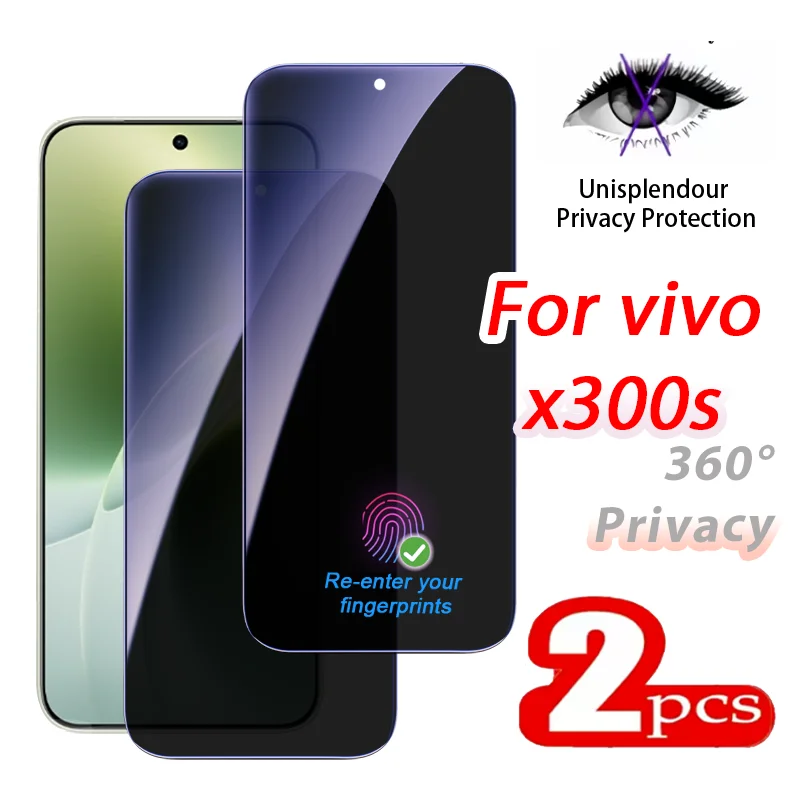 2Pcs for VIVO X300Ultra/Pro,X300S/X300 360° Purple Light Privacy Screen Protector - Eye Protection Tempered Glass, Case Friendly
2Pcs for VIVO X300Ultra/Pro,X300S/X300 360° Purple Light Privacy Screen Protector - Eye Protection Tempered Glass, Case Friendly