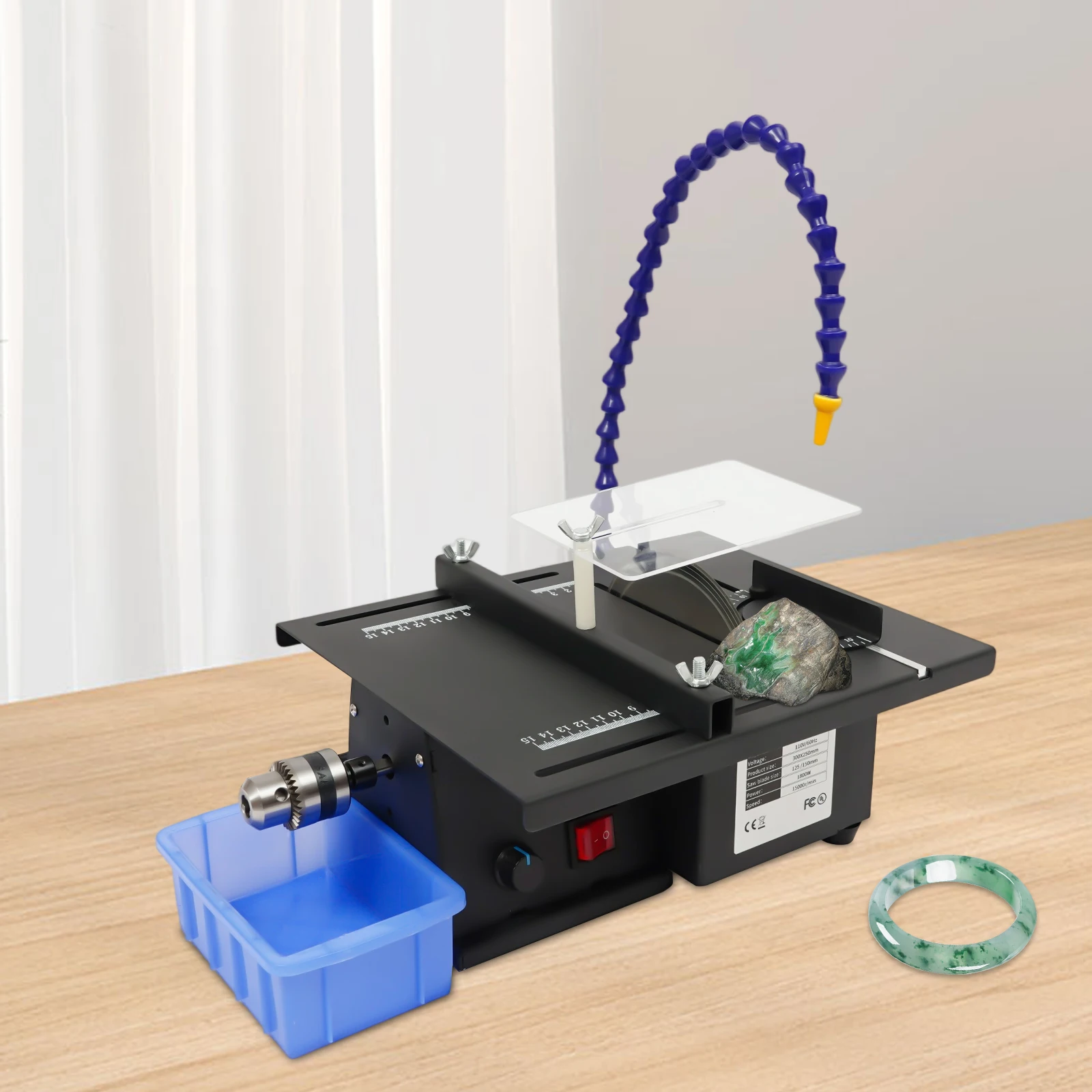 Bench Polisher and Faceting Machine 110V , Jade Cutting Carving Machine, Table Grinder for Polishing, Grinding of Jade, Wood
Bench Polisher and Faceting Machine 110V , Jade Cutting Carving Machine, Table Grinder for Polishing, Grinding of Jade, Wood