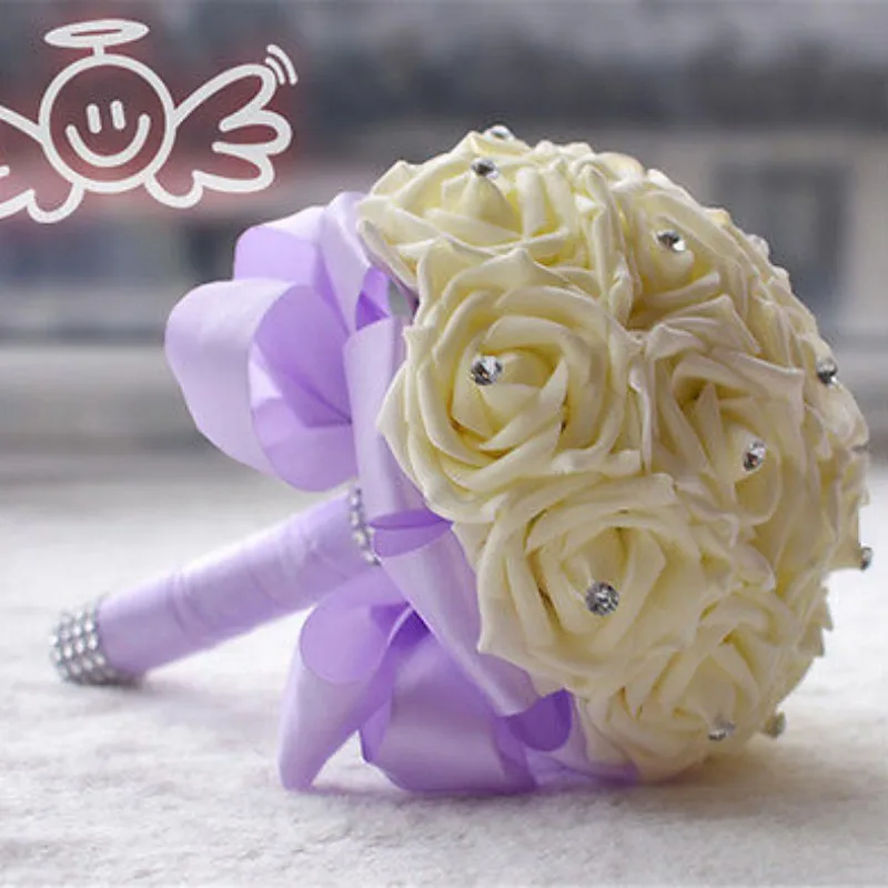 Artificial Silk Flower Bouquet, New Crystal Bridal Wedding Bouquet, Bridesmaid Foam Brooch, High Quality
Artificial Silk Flower Bouquet, New Crystal Bridal Wedding Bouquet, Bridesmaid Foam Brooch, High Quality