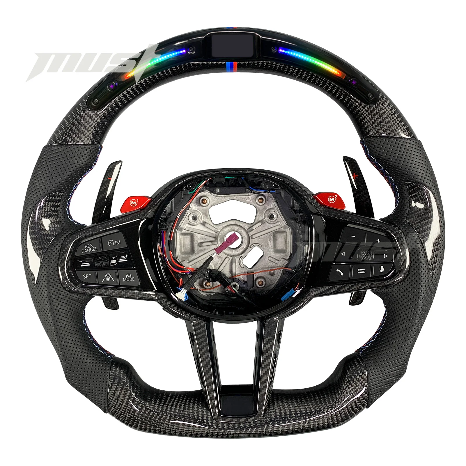 Для BMW G Series LCI индивидуальное рулевое колесо из углеродного волокна со светодиодной подсветкой 2 3 4 5 6 7 8 серии X3 X4 X5 G20 G30 M3 M4 M5 M8 Z4 2018-2024
Для BMW G Series LCI индивидуальное рулевое колесо из углеродного волокна со светодиодной подсветкой 2 3 4 5 6 7 8 серии X3 X4 X5 G20 G30 M3 M4 M5 M8 Z4 2018-2024