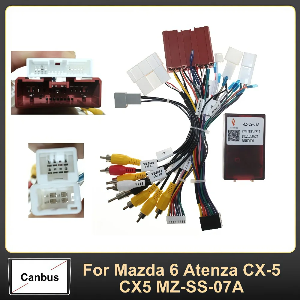 16PIN Car Android Wire Harness Adapter Canbus Box Decoder For Mazda 6 Atenza CX-5 CX5 MZ-SS-07A
16PIN Car Android Wire Harness Adapter Canbus Box Decoder For Mazda 6 Atenza CX-5 CX5 MZ-SS-07A