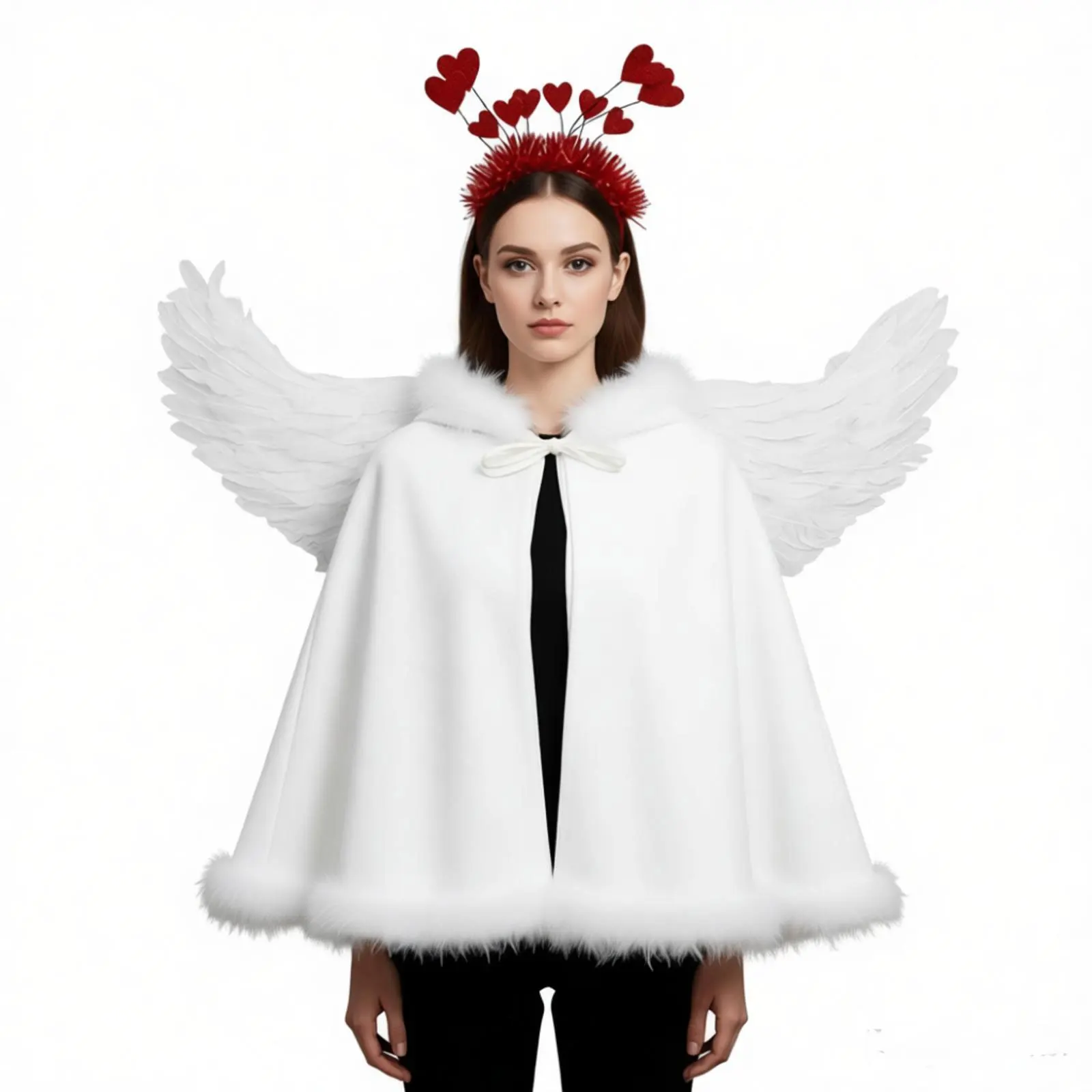 Valentine Cupid Costume Set Bow Arrow Ribbon Heart Headband Magic Stick Red Heart Hair Hoop Feather Fairy Wings Halloween Crown
Valentine Cupid Costume Set Bow Arrow Ribbon Heart Headband Magic Stick Red Heart Hair Hoop Feather Fairy Wings Halloween Crown