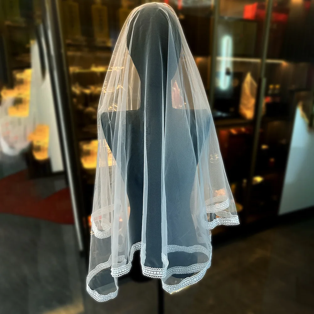 1.5*1.5m Wedding Veil no comb Applique Edge Short Bridal Veil
1.5*1.5m Wedding Veil no comb Applique Edge Short Bridal Veil