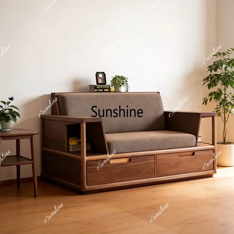 New Chinese-style solid wood living room storage multi-functional single sofa
New Chinese-style solid wood living room storage multi-functional single sofa