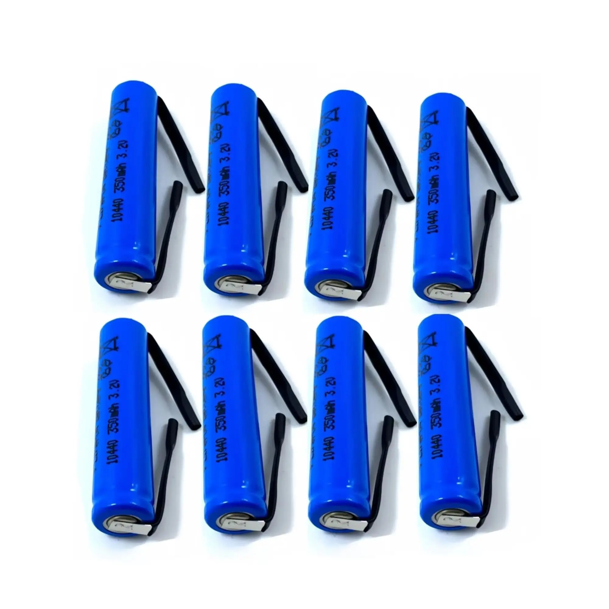8PCS 10440 LiFePO4 battery 3.2V 350mAh with solder tabs for Electric toothbrush Shaver Toy Vacuum cleaners Monitor Mouse Trimmer
8PCS 10440 LiFePO4 battery 3.2V 350mAh with solder tabs for Electric toothbrush Shaver Toy Vacuum cleaners Monitor Mouse Trimmer
