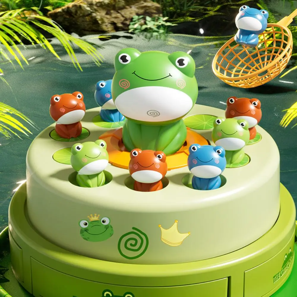 Launch Frog Frog Bouncing Board Game Cartoon Montessori Toy Frog Pop Up Game Light Electric Catching Frog Turntable Net
Launch Frog Frog Bouncing Board Game Cartoon Montessori Toy Frog Pop Up Game Light Electric Catching Frog Turntable Net