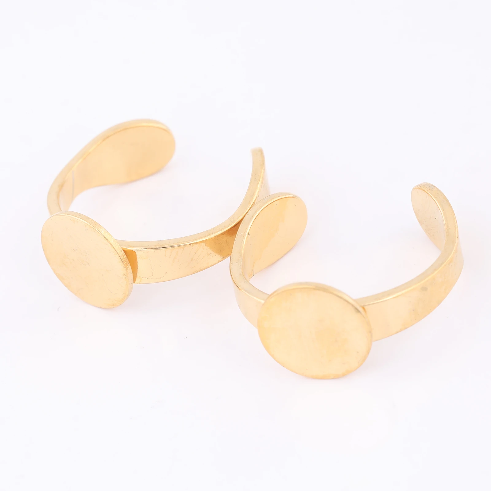 10pcs Stainless Steel 10mm Pad Ring Bezel Blanks Gold Plated Diy Fingerring Base Settings For Jewelry Makinga
10pcs Stainless Steel 10mm Pad Ring Bezel Blanks Gold Plated Diy Fingerring Base Settings For Jewelry Makinga